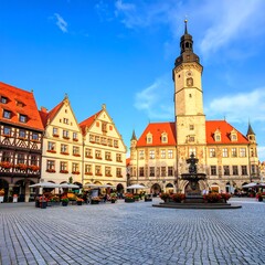 Obraz premium Market Square Town Hall Germany
