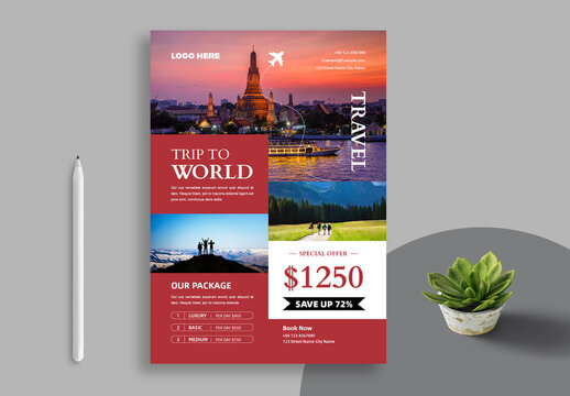 World Tour Flyer Template Layout