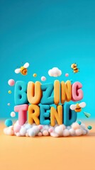 Obraz premium A vibrant design featuring colorful text 