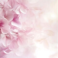 Delicate pink flower petals