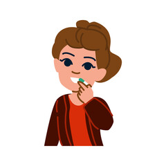 Young woman taking medicine or vitamin pill