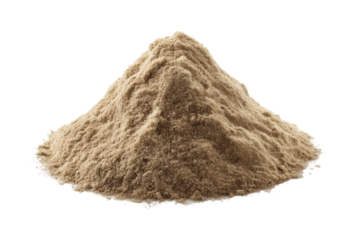 Sand pile construction activity site natural, isolated on transparent background, png