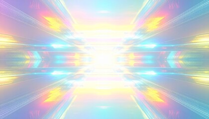 Obraz premium Futuristic Bright Panel Reflections Over Soft Gradient