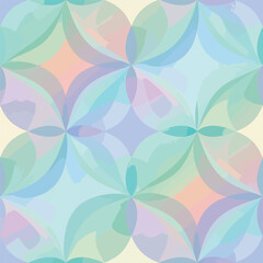 Seamless Pattern, Abstract pastel watercolor circles pattern background for textile designs and decor Stock royalty free