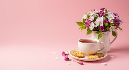 Pink Hues & Tea Time Tranquility