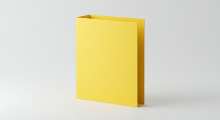 Yellow Two-Pocket Folder, Studio Shot