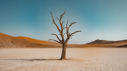 lonely tree in the desert