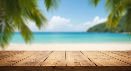 Tropical Escape: Wooden Deck Paradise