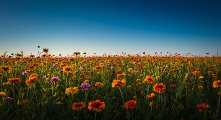 Sunset Serenade: Wildflower Bloom