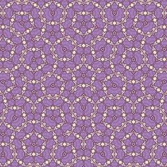 Whimsical Lilac Playful Ornaments geometric seamless pattern