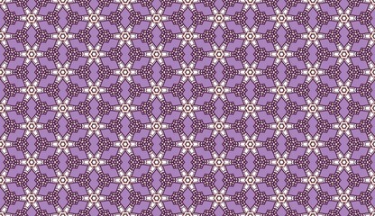 Whimsical Lilac Playful Ornaments geometric seamless pattern