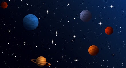 Fototapeta premium Cosmic Dance: A Celestial Ballet