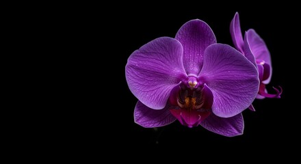 Obraz premium Velvet Orchid: Night Bloom