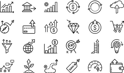 Black Floral Silhouette Vector Icons Set – Decorative Botanical Flower Clipart Bundle for Logos, Patterns, Invitations, and Digital Art