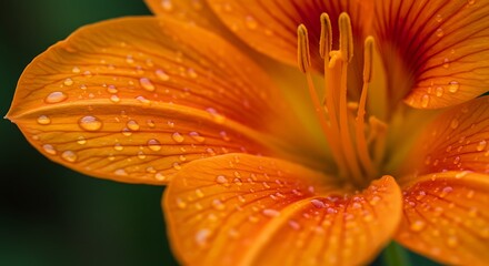 Dew-Kissed Daylily: A Burst of Orange