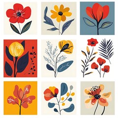 Abstract floral design