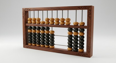 Intricate Abacus: A 3D Render