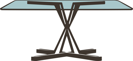 Dining Table Color Vector Design