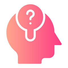 curiosity gradient icon