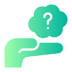 think question gradient icon