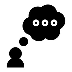 thought glyph icon