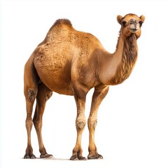 Majestic Desert Camel Portrait , isolated on white background png