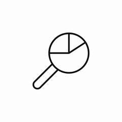 data analysis chart icon sign vector