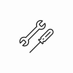 service tool icon sign vector