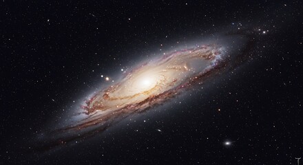 Fototapeta premium Cosmic Swirl: A Galaxy Unveiled