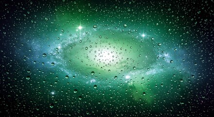 Cosmic Rain: A Galaxy Through Glass