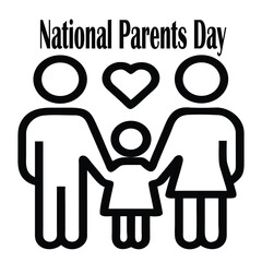 A National Parents day vector art design