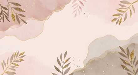 Blush & Gold Watercolor Dream