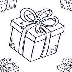 Wrapped gift boxes tied with festive red ribbon bows, perfect for any holiday, birthday, or anniversary celebration