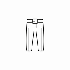 jeans with belt icon sign vector