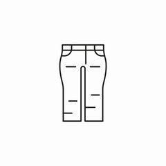 jeans pants trousers icon sign vector