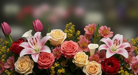 Floral Symphony: A Burst of Pastel Hues