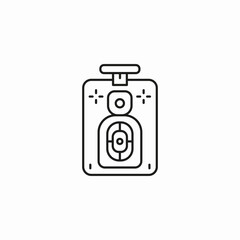 shooting range target icon sign vector