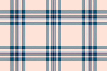 Teen texture fabric tartan, trade textile seamless pattern. Wrapping background plaid vector check in light and cyan colors.