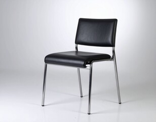 Realistic minimalist chair photo isolated on white. Suitable for interior design catalog, furniture e-commerce, and home decor promotion.