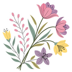 seamless pattern with flowers