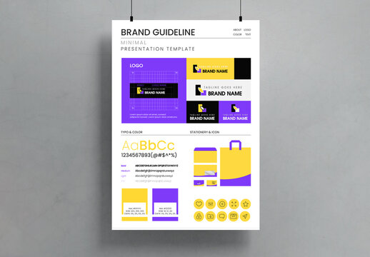 Modern Brand Guideline Kit Template