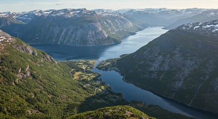 Beautiful Nature Norway aerial photography.