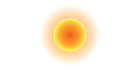 Glowing Orange and Yellow Orb with Soft Radiance.