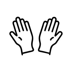 Fototapeta premium vector illustration of a pair of gloves 