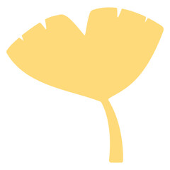 은행나무 잎 일러스트