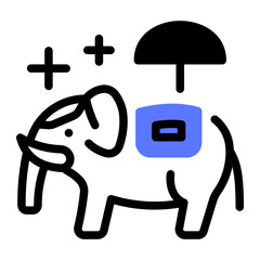 This Elephant (Thailand) icon is suitable for Thailand Culture.