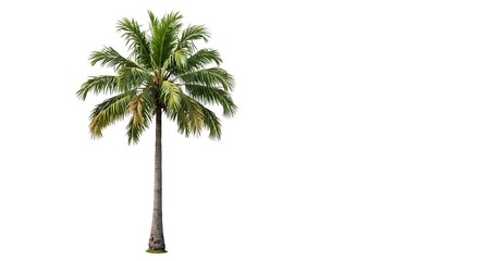 Coconut Palm: Isolated Elegance