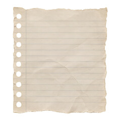 Obraz premium Ripped Notebook Paper with Torn Edges