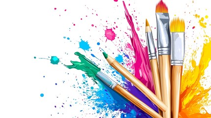 Obraz premium Colorful art supplies (1)