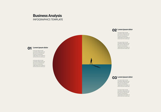 Business Analysis Pie Chart Infographic Template